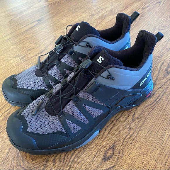 Salomon X Ultra 4 Athletic Shoes - Black and Gray - Picture 2 of 8